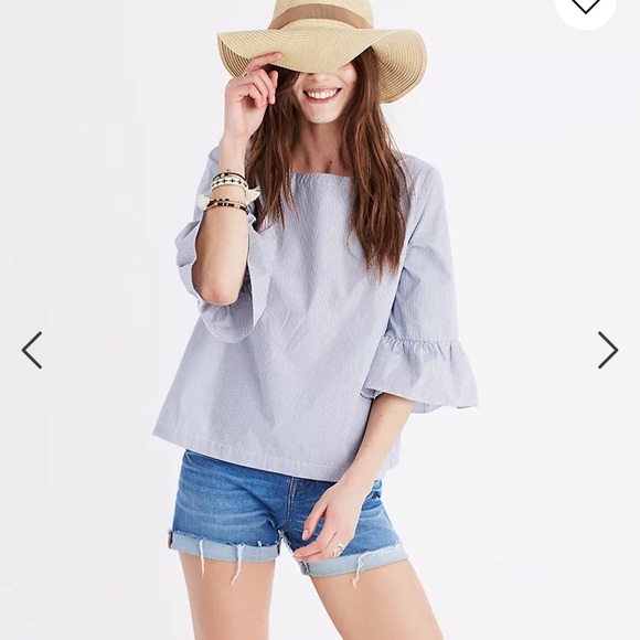 Madewell Tops - Gorgeous Madewell striped bell sleeve top